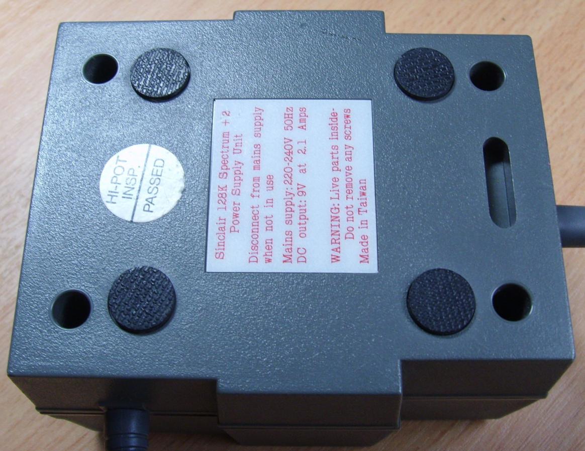 Sinclair ZX Spectrum - 128k +2 Power Supply Unit Bottom