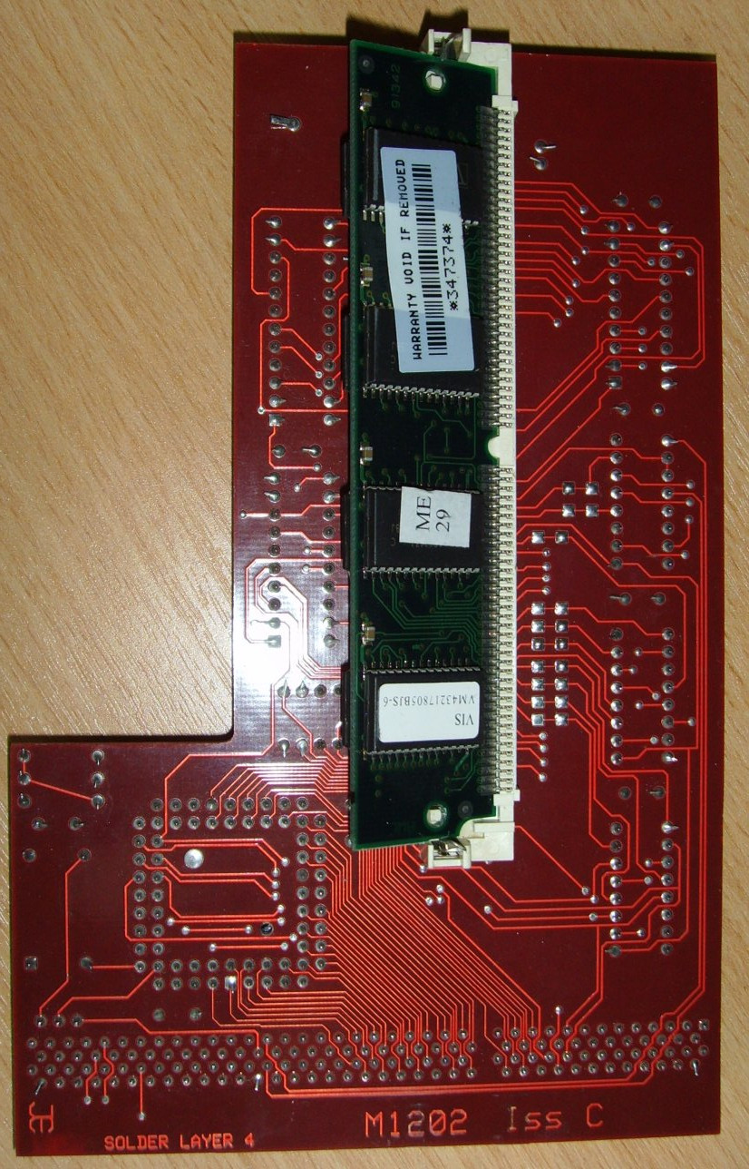 Commdore Amiga 1200 - Amitek Hawk RAM Expansion Bottom