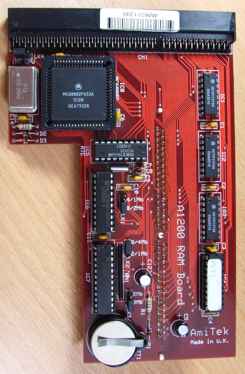 Commdore Amiga 1200 - Amitek Hawk RAM Expansion Top