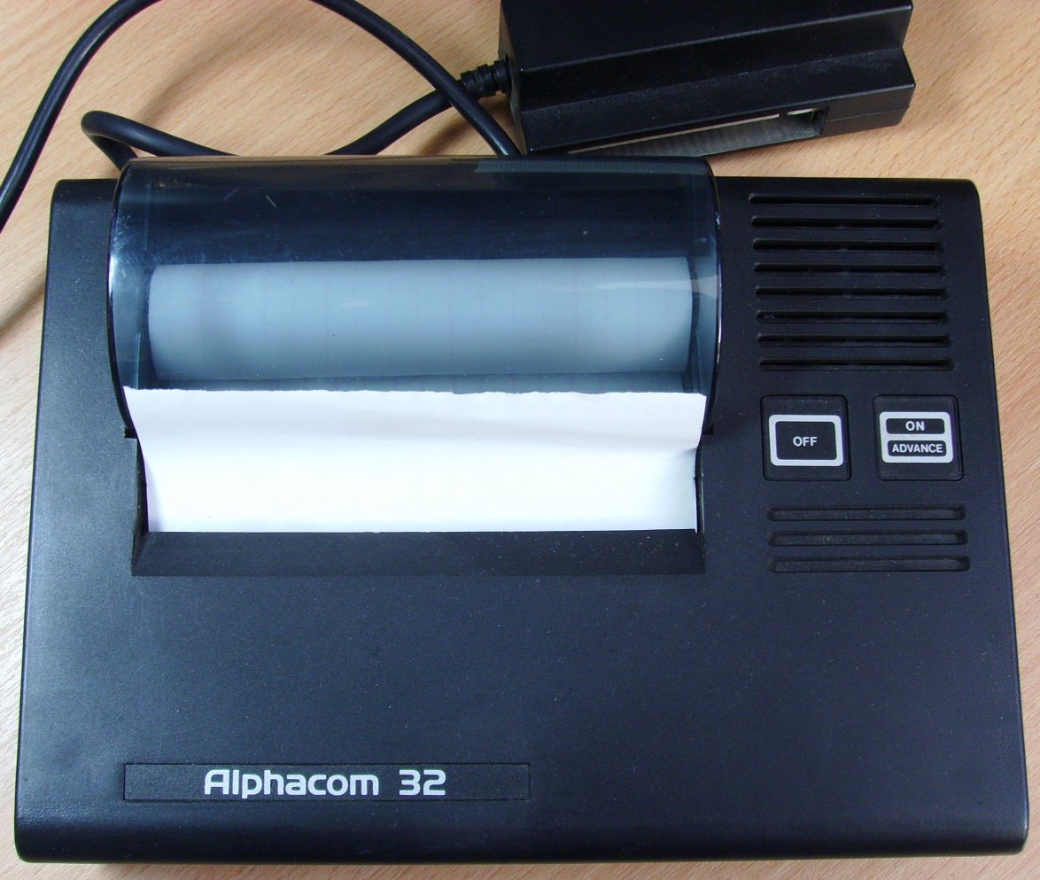 Sinclair ZX Spectrum - Alphacom 32 Printer