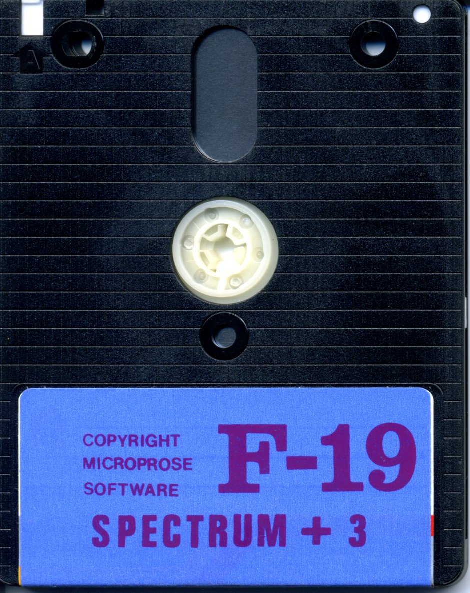 F-19 Project Stealth Fighter - Zx Spectrum +3 Floppy Disk
