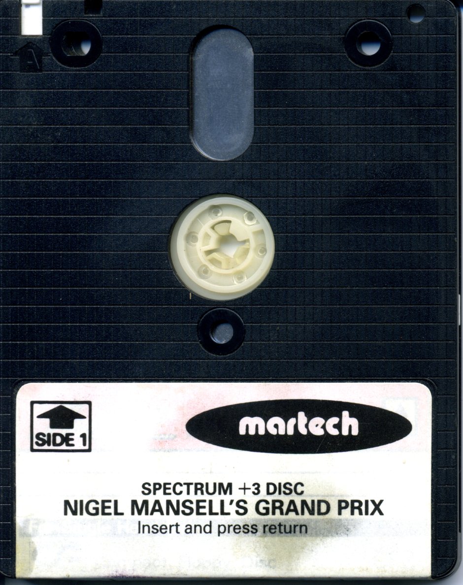 Nigel Mansell's Grand Prix - Zx Spectrum +3 Floppy Disk